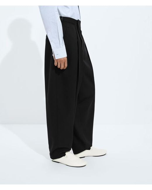 Bottega Veneta White Light Wool Pants for men