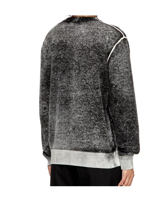 DIESEL Gray K-Laurent Sweater for men