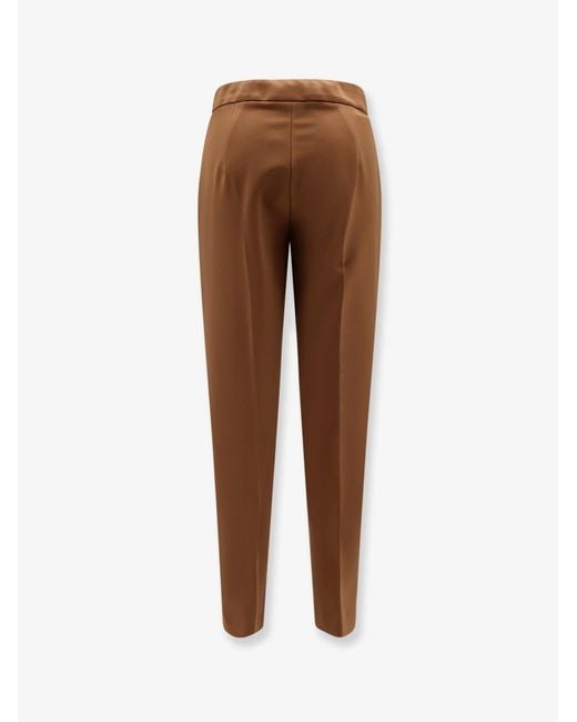 Max Mara Brown Pegno Pocket Trousers