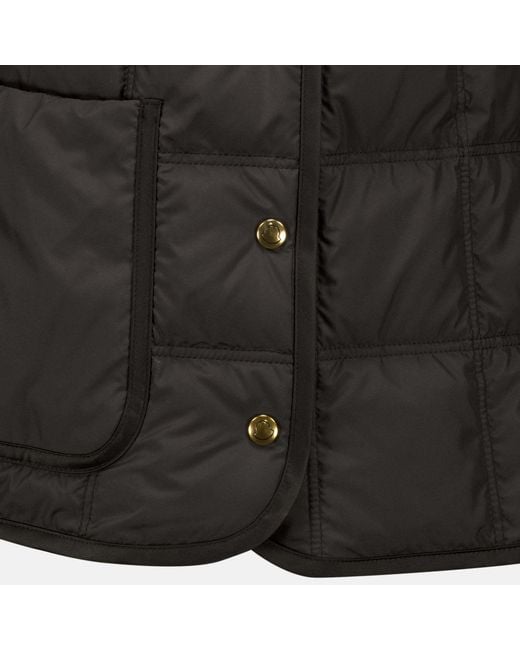 Moncler Black Cygnes Logo Patch Padded Jacket