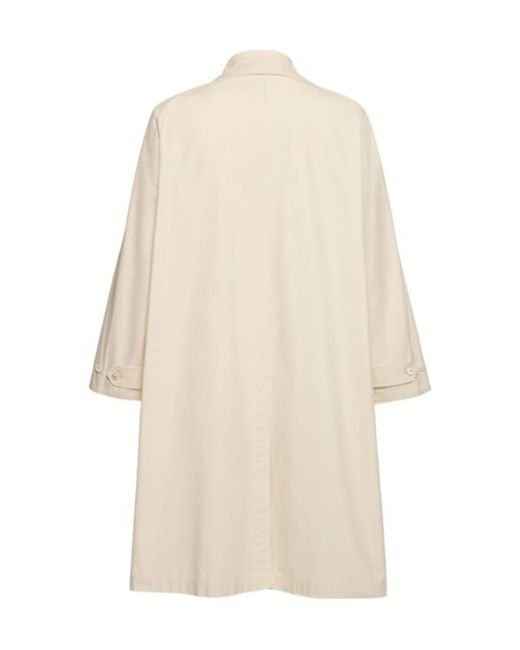 Maison Margiela Natural Long Cotton Trench Coat for men