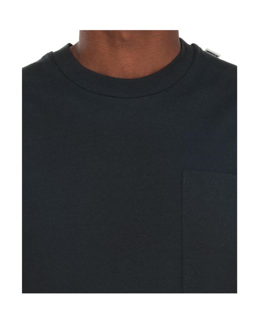 Jil Sander Black Crewneck Short Sleeved T-Shirt for men