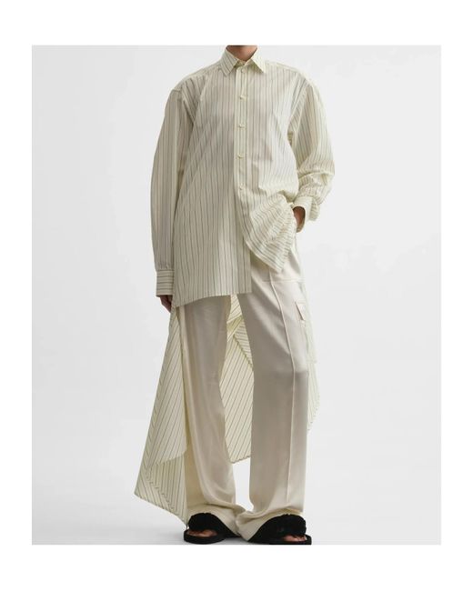 Phoebe Philo White Dropped Front Shirt