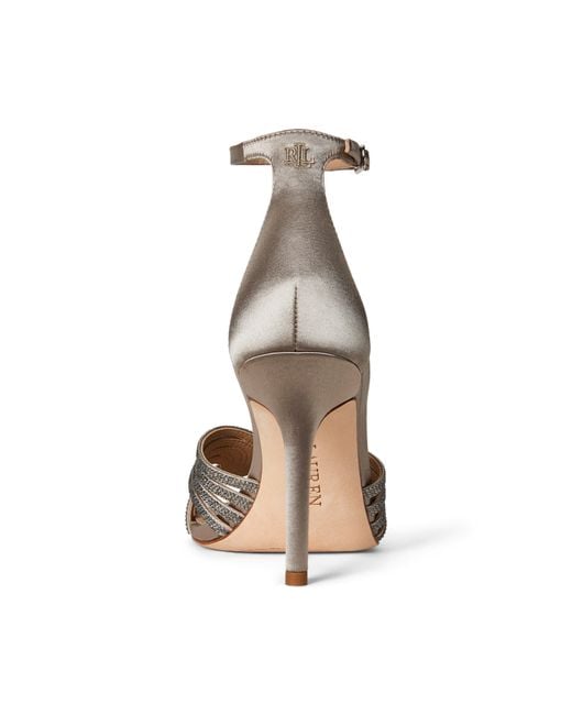 Ralph Lauren White Allie High-Heeled Sandals