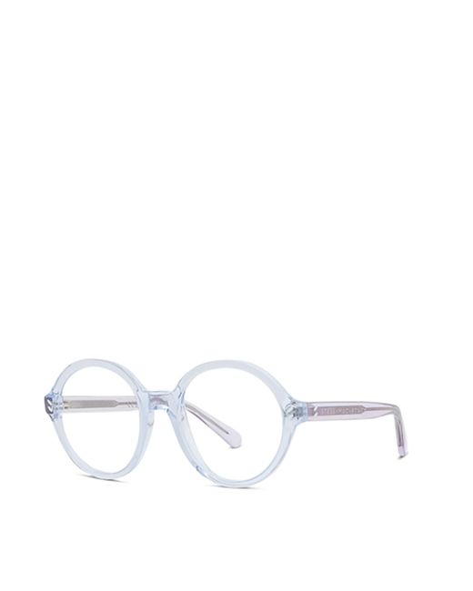 Stella McCartney White Eyewear Round Frame Glasses