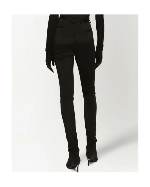 Dolce & Gabbana Black Kim High Waist Cady Pants