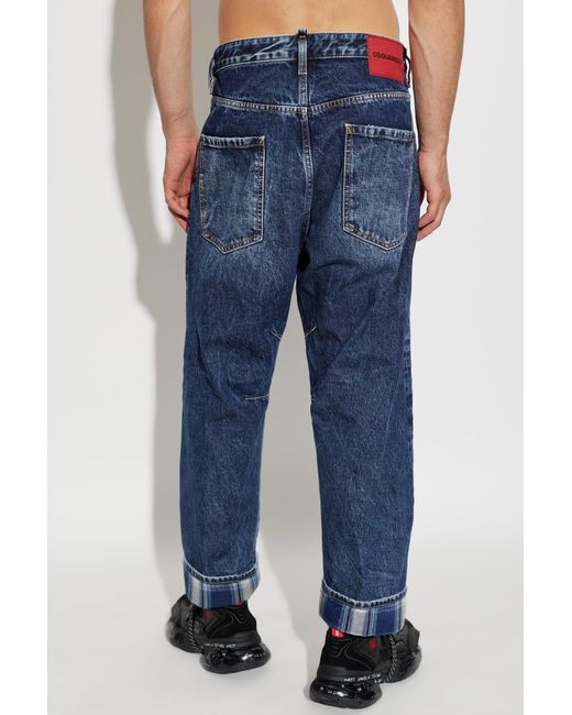 DSquared² Blue Dark Highlight Kawaii Jeans for men