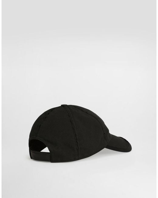 Dolce & Gabbana Black Jersey Baseball Cap for men