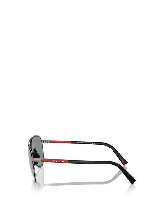 Prada Linea Rossa Purple Prada Eyewear Aviator Sunglasses for men