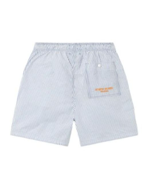Stone Island Blue Comfort Fit Bermuda Shorts With Nylon Mesh Lining for men