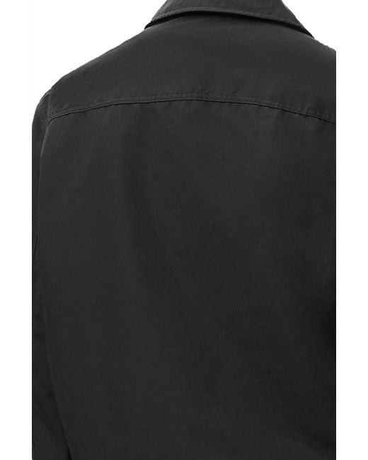 Loewe Black Canvas Zip-Up Jacket for men