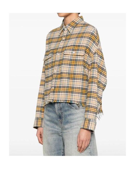 R13 Metallic Long Sleeve Shirt