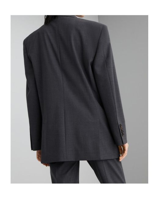 Brunello Cucinelli Blue Single-Breasted Tailored Blazer