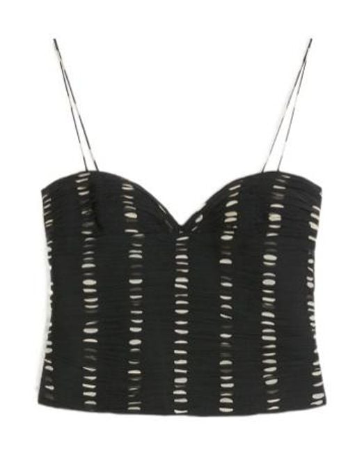 Valentino Black Dot Printed Sleeveless Top
