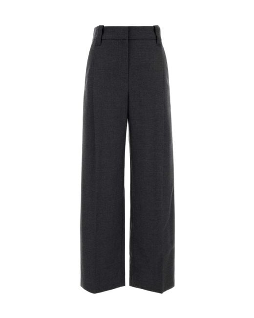 Brunello Cucinelli Blue Casual Pants With Belt Loops