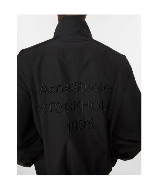 Acne Black Logo Jacket for men
