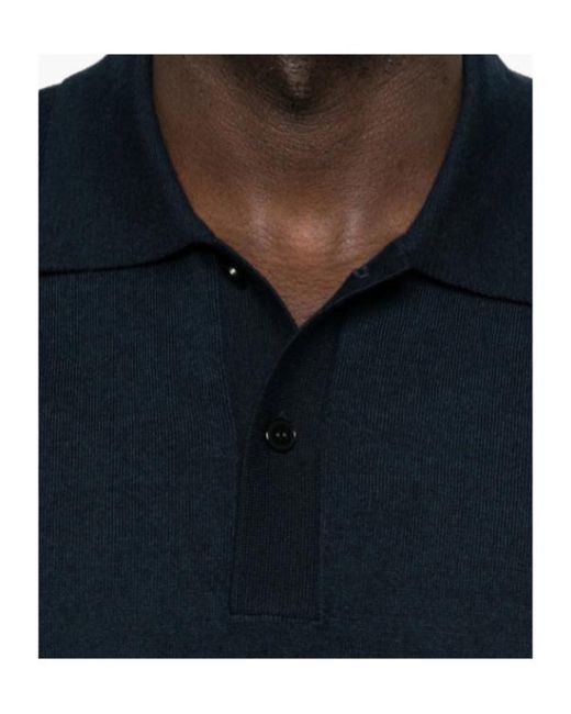 Samsøe & Samsøe Black Short-Sleeved Polo Shirt for men