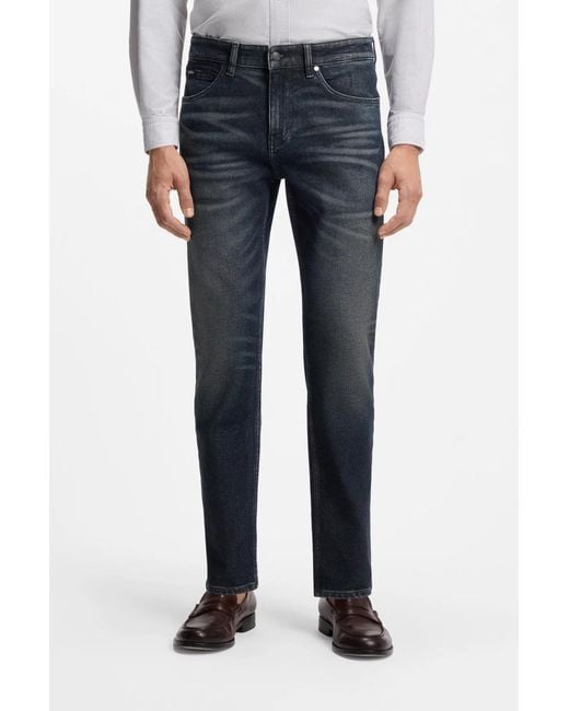 Boss Blue Regular-Fit Jeans for men