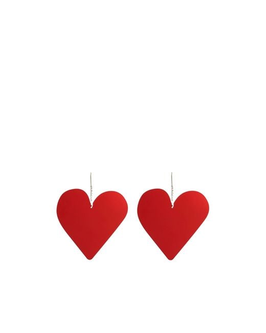 Isabel Marant Red Metal Earrings