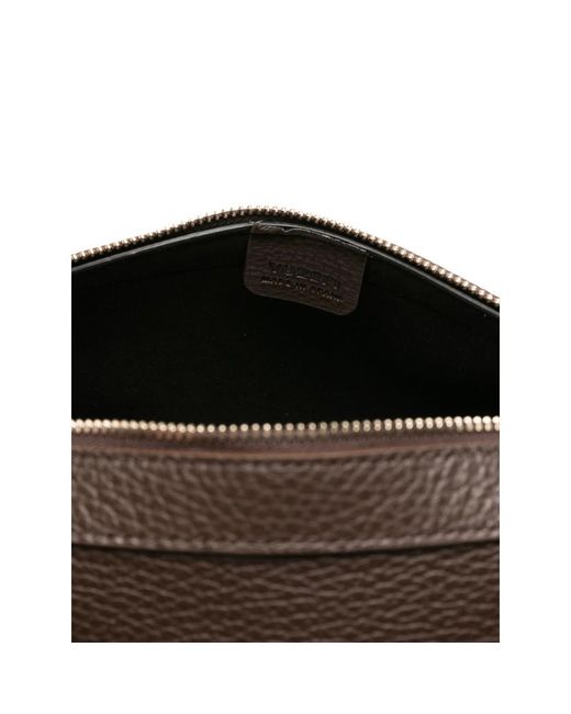 Yuzefi Brown Zippered Handbag