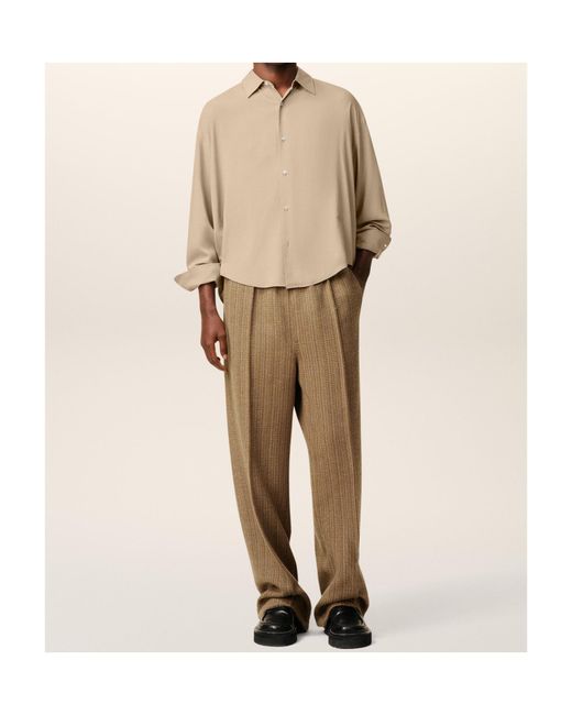 AMI Natural Long Sleeve Shirt for men
