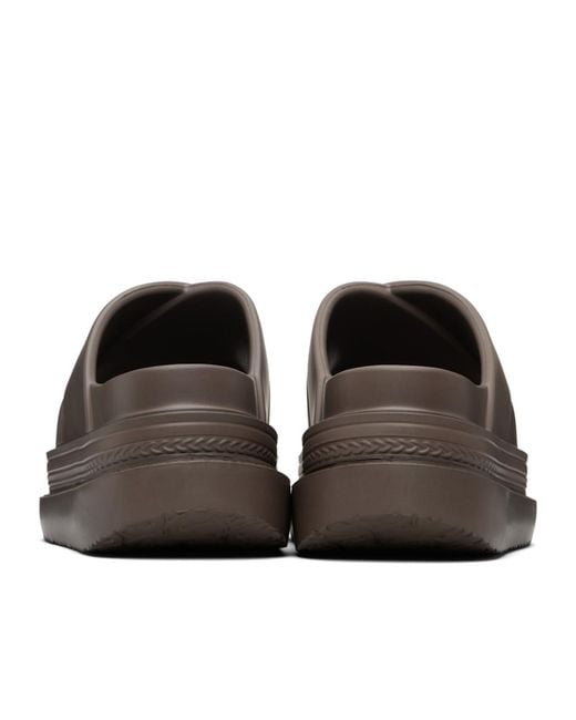 Sacai Brown Slip-On Sandals for men