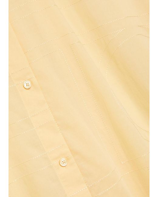 Totême Natural Logo-Monogrammed Cotton-Blend Shirt