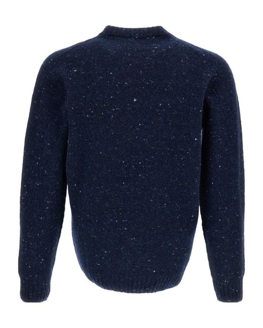 Drumohr Blue Long-Sleeved Sweater for men