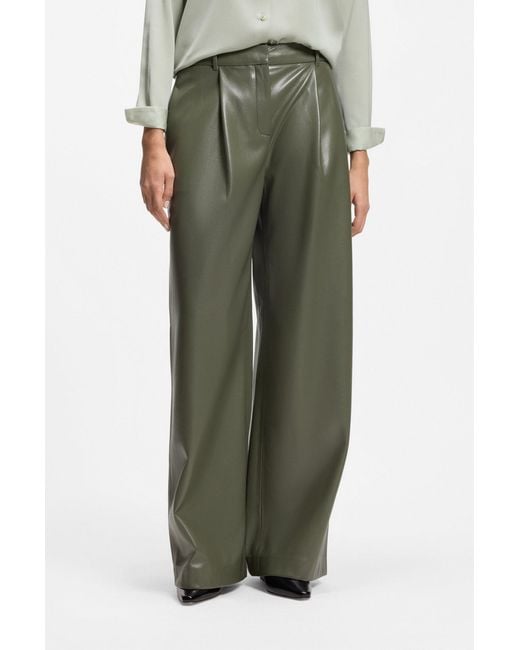 Boss Green Wide-Leg Pants