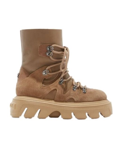 Casadei Brown Generation C Skipass Lace-Up Boots
