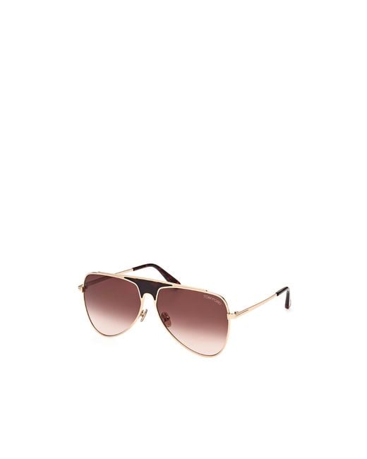 Tom Ford Pink Aviator Sunglasses for men