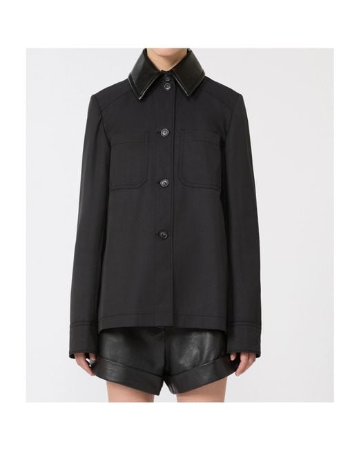 Sportmax Black Superbo Button-Up Overshirt