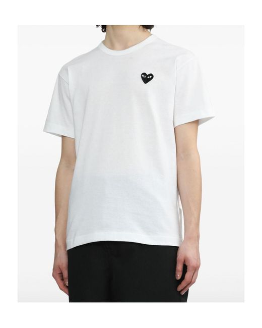 Comme des Garçons White Short-Sleeved T-Shirt