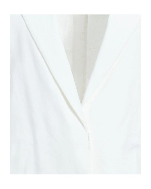 Rag & Bone White Minimalist Single-Breasted Blazer