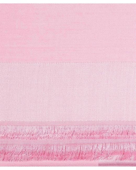 Givenchy Pink Logo Scarf