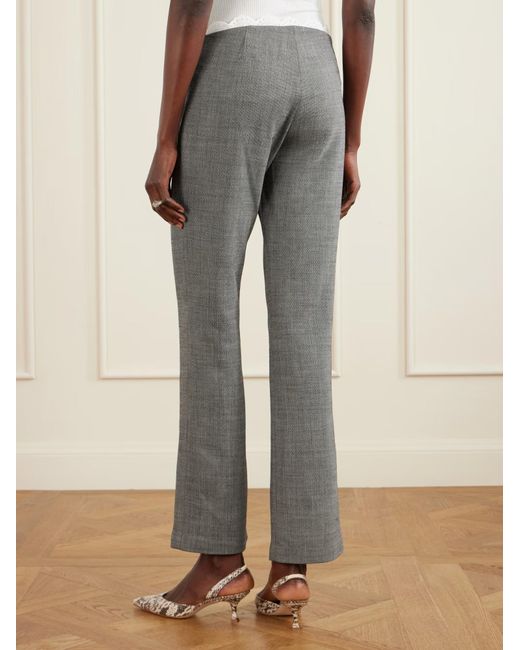 Magda Butrym Gray Wool Flared Casual Pants