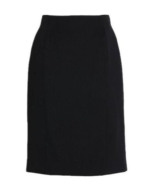 Balenciaga Black Fitted Midi Skirt