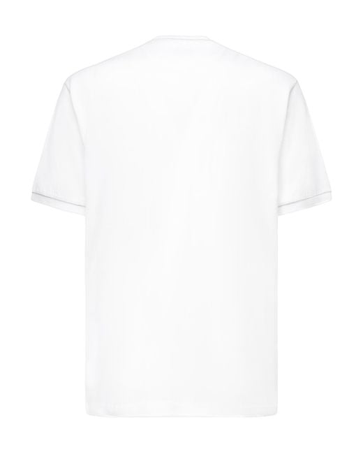 Eleventy White Crew Neck T-Shirt for men