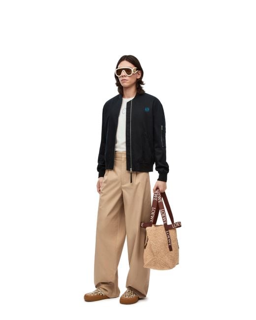 Loewe Natural Pleated Wide Trousers for men