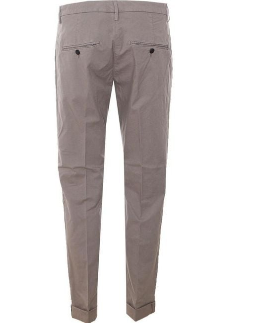 Dondup Gray Gaubert Slim-Fit Pants for men