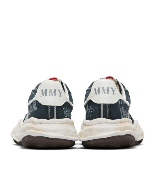 Maison Mihara Yasuhiro Blue Blakey Og Low-Top Lace-Up Casual Sneakers for men