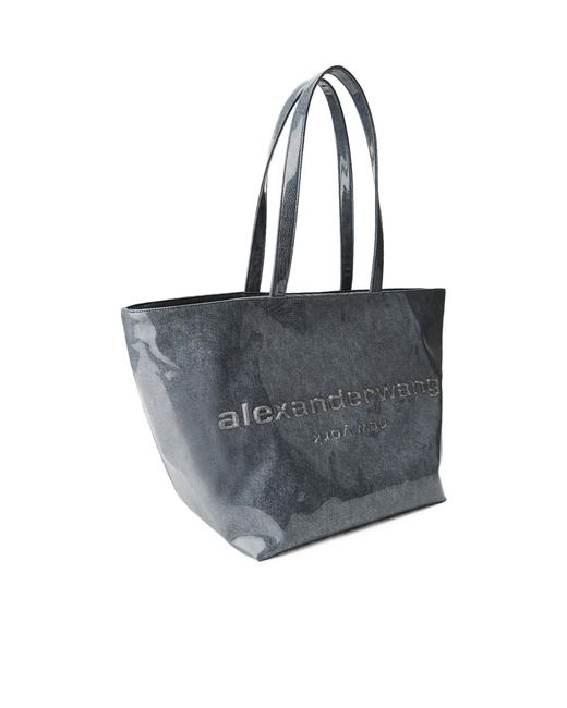 Alexander Wang Blue Logo Tote Bag