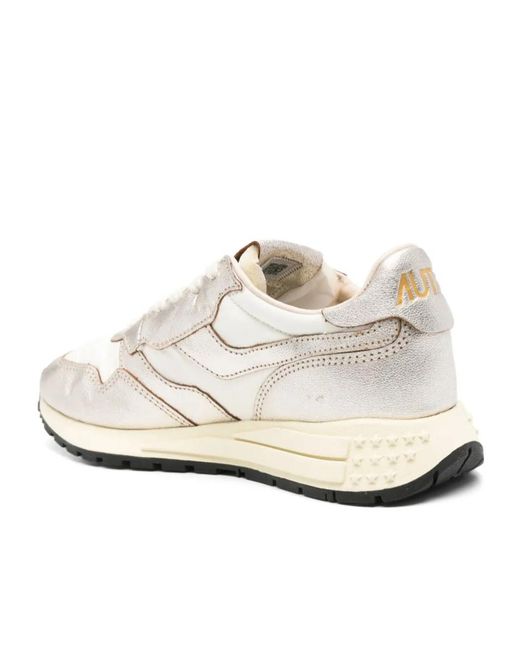 Autry White Reelwind Lace-Up Sneakers