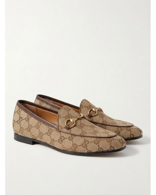 Gucci Brown Jordaan Slip-On Loafers