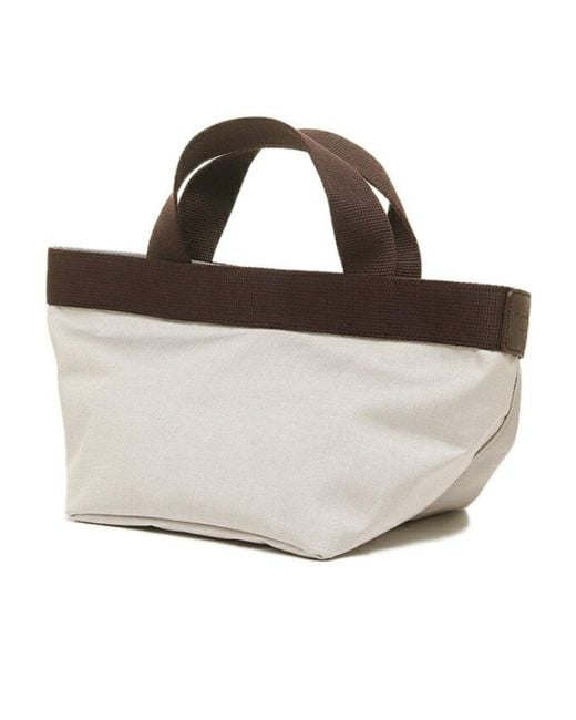 Herve Chapelier Brown Logo Handbag