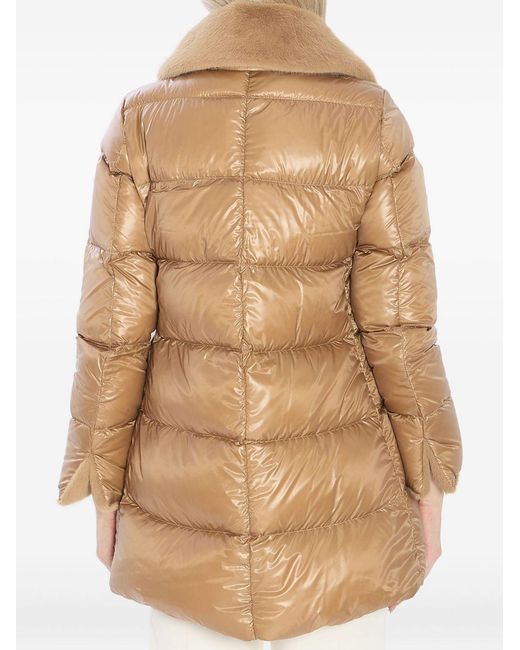 Herno Natural Padded Zip-Up Down Jacket
