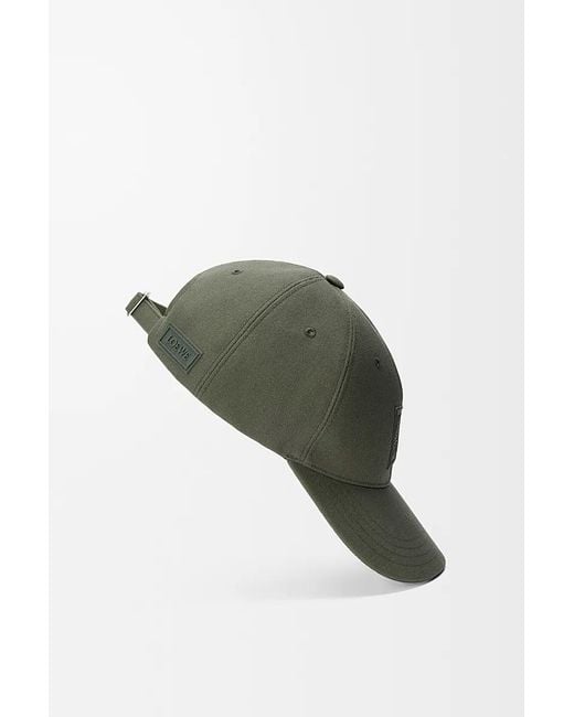 Loewe Green Logo Embroidered Cap for men