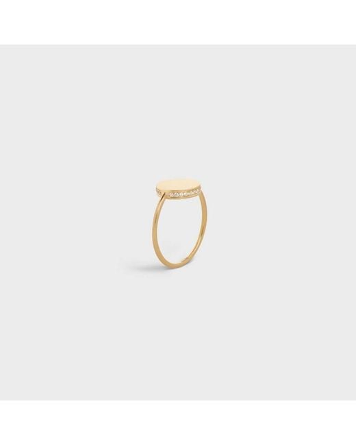 Céline Metallic Medaille Ring