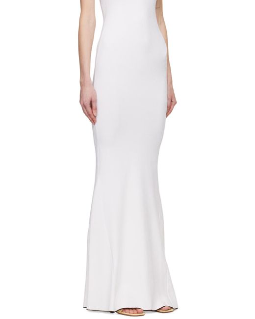 Jacquemus White Folded Mermaid Dress