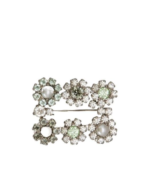 Roger Vivier White Sacai Efflorescence Brooch